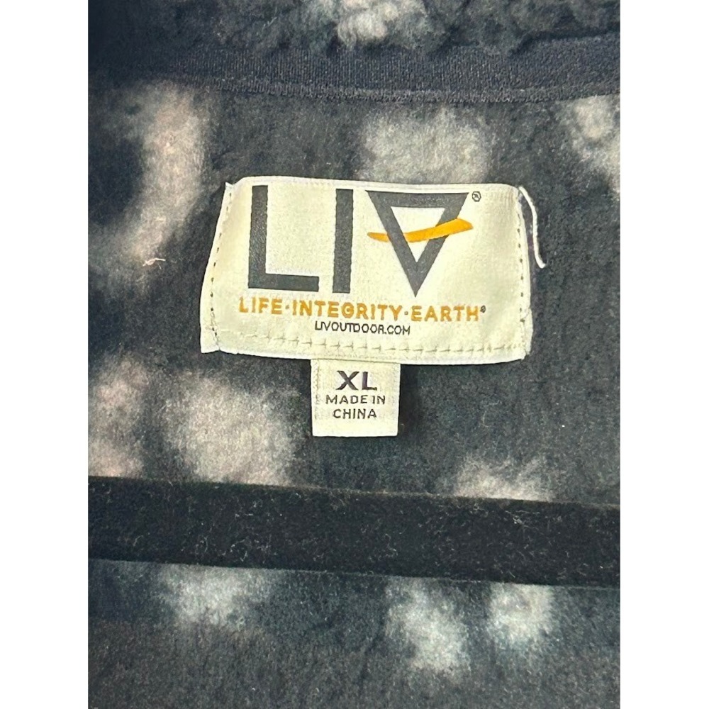 LIV Outdoor 1/4 Zip Sherpa Jacket Women's XL Black/Gray - Picture 4 of 7